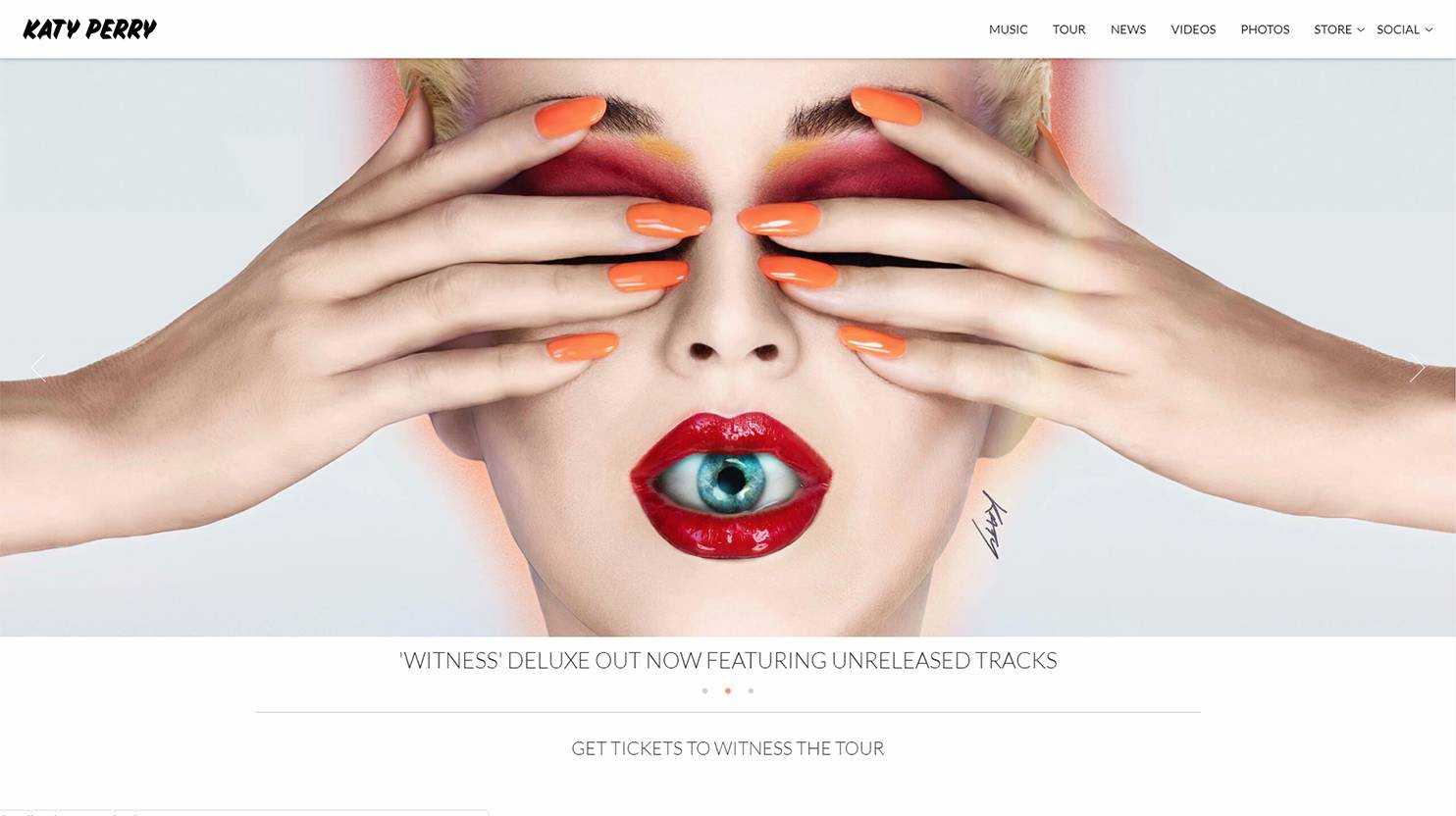 Katy Perry website 