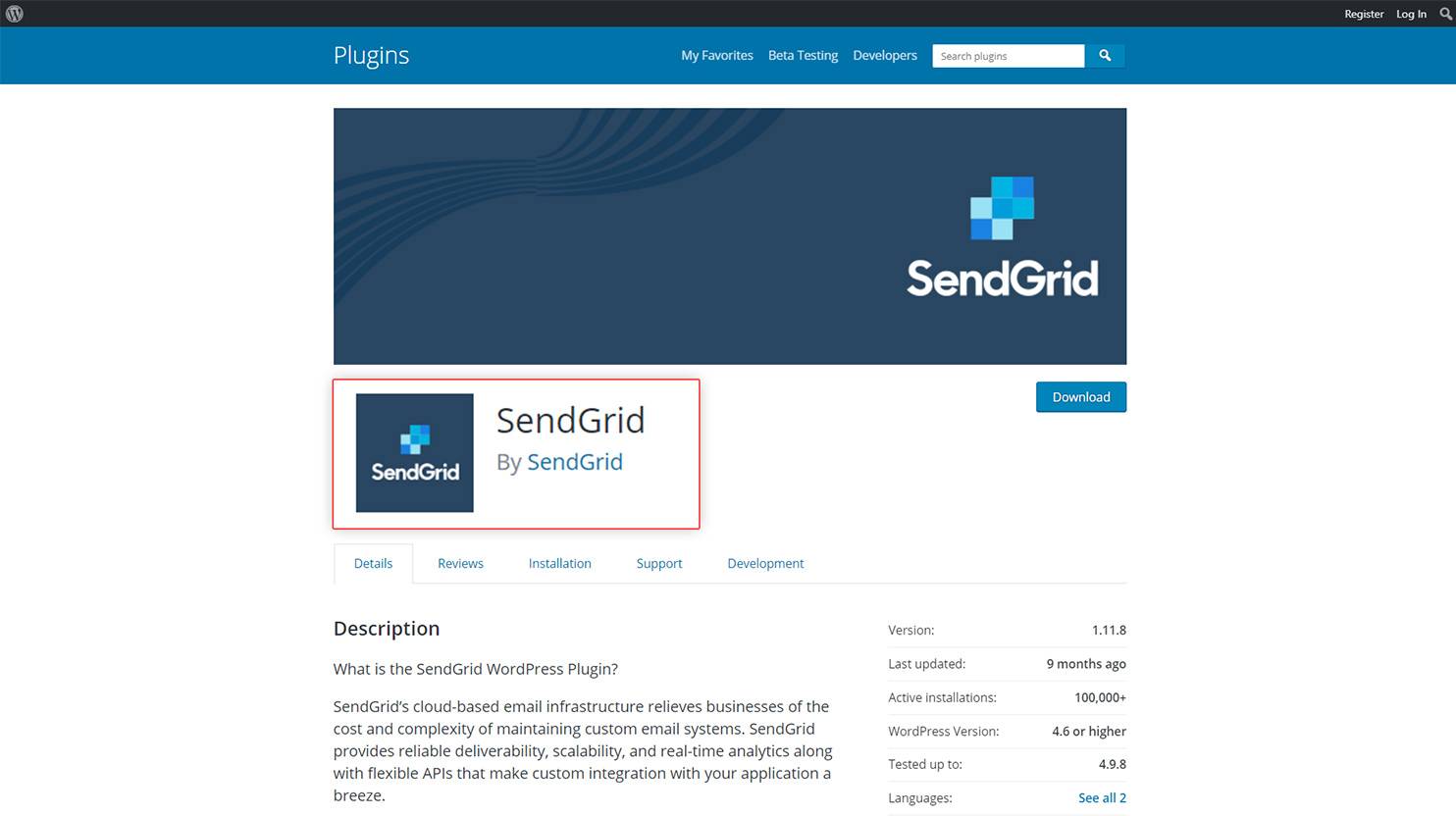 Sendgrid Plugin