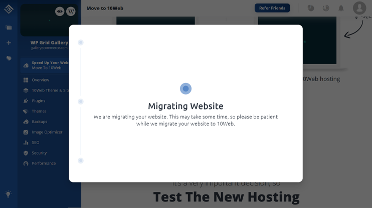 Migrate website to 10Web