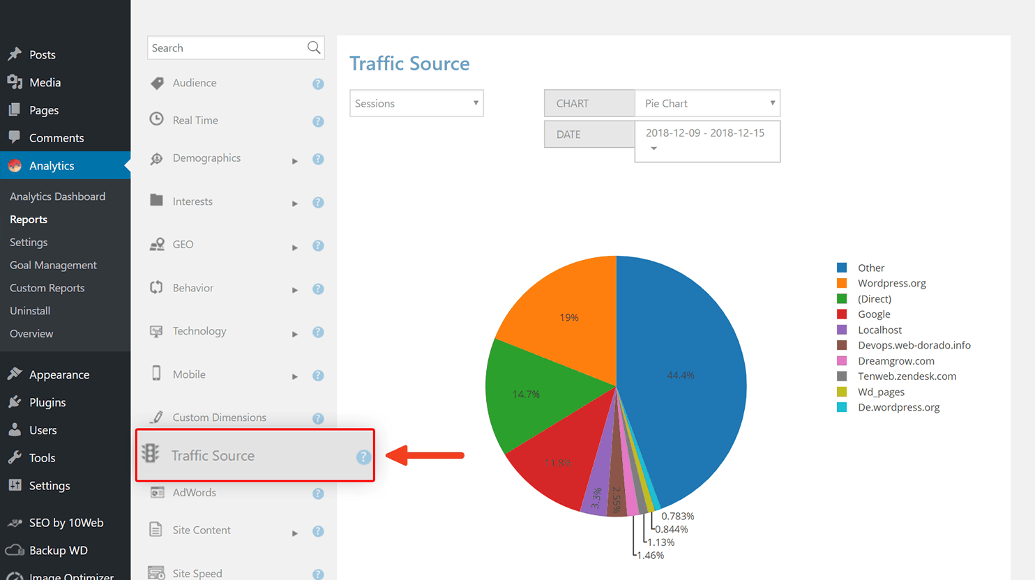 10Web.io Analytics