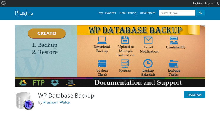 WP-DB-Backup