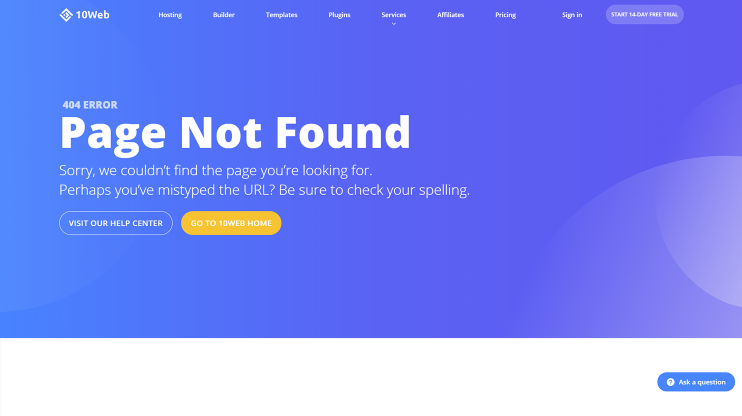 Error 404 Page Not Found