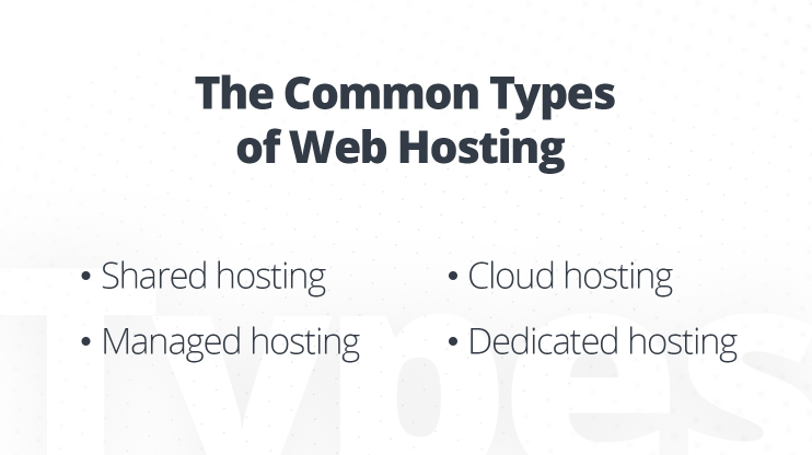 Common Types of Web Hosting