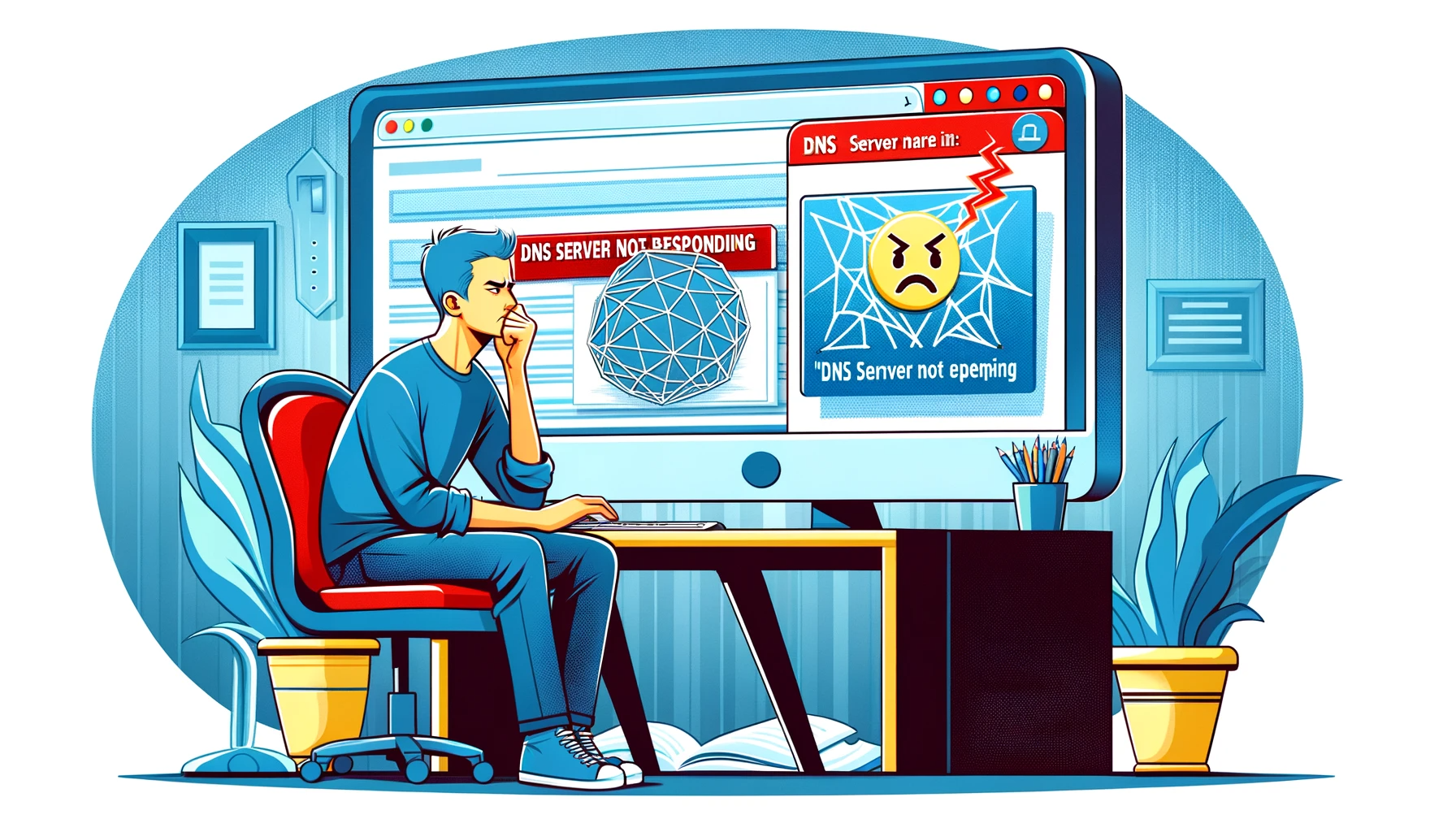 How to fix a dns server not responding error.