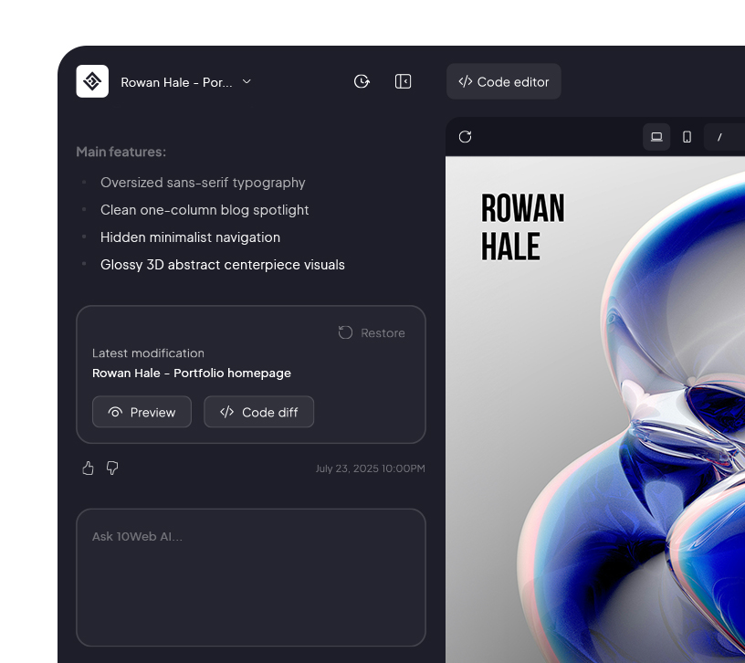 Vibe Coding for websites.