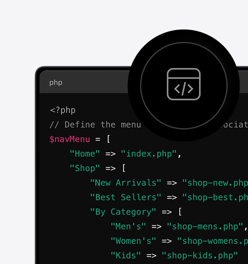 Personalización total con PHP, código y control de recursos.