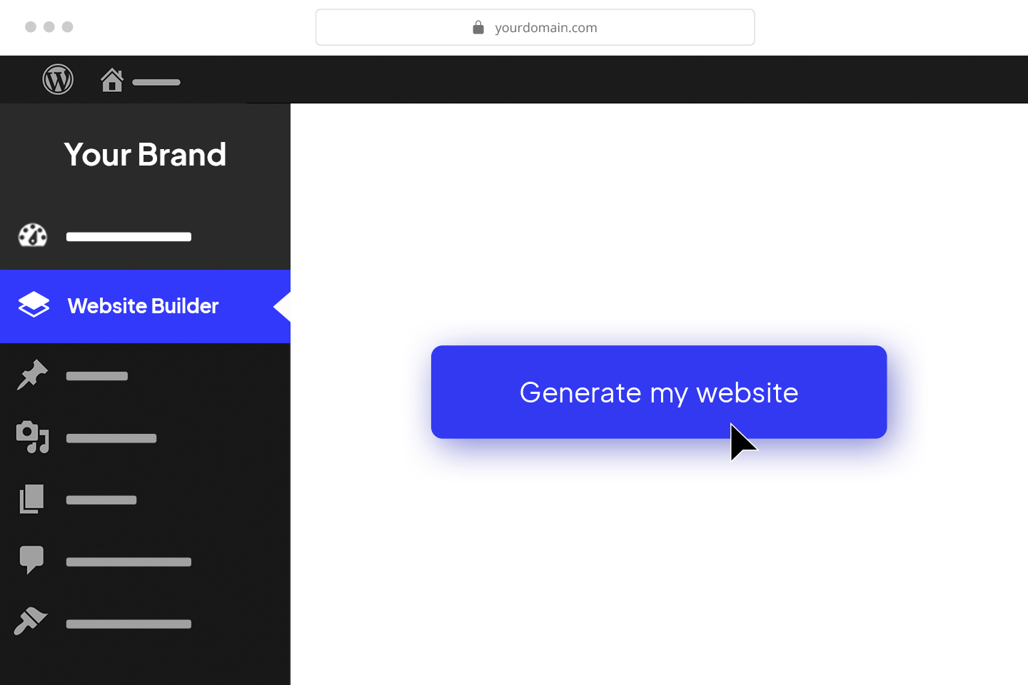 Step 2: WordPress is auto-provisioned