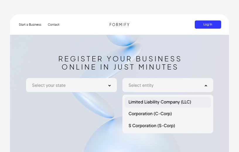 Business   incorporation.