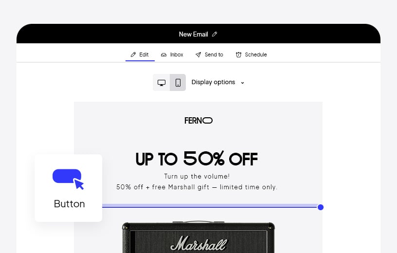 Email and landing page  platforms.