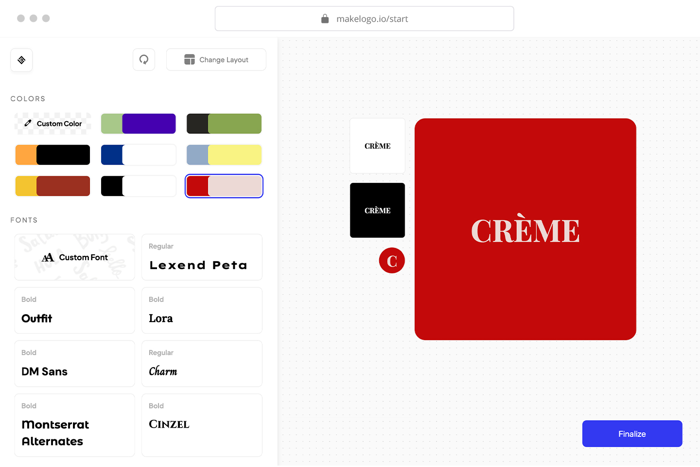 Step 1: User completes setup