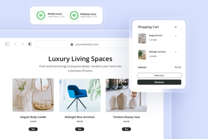 Create your online store in 1 minute