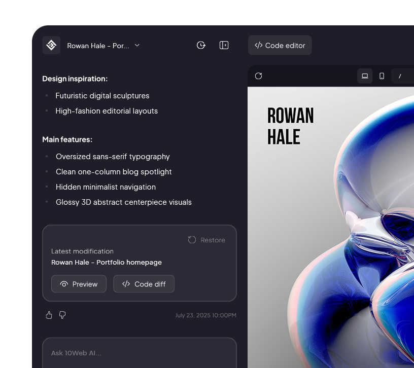 Vacation rental website with booking system integration.