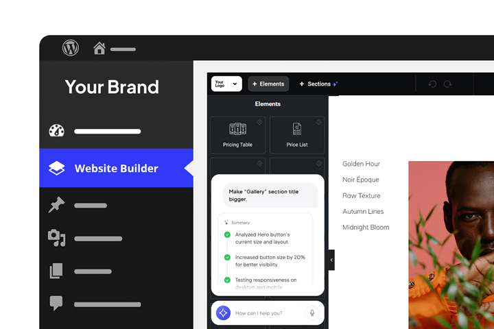 AI Website Builder integration for Hosting Providers - 10Web
