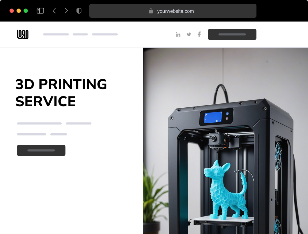 a 3D printing service website example