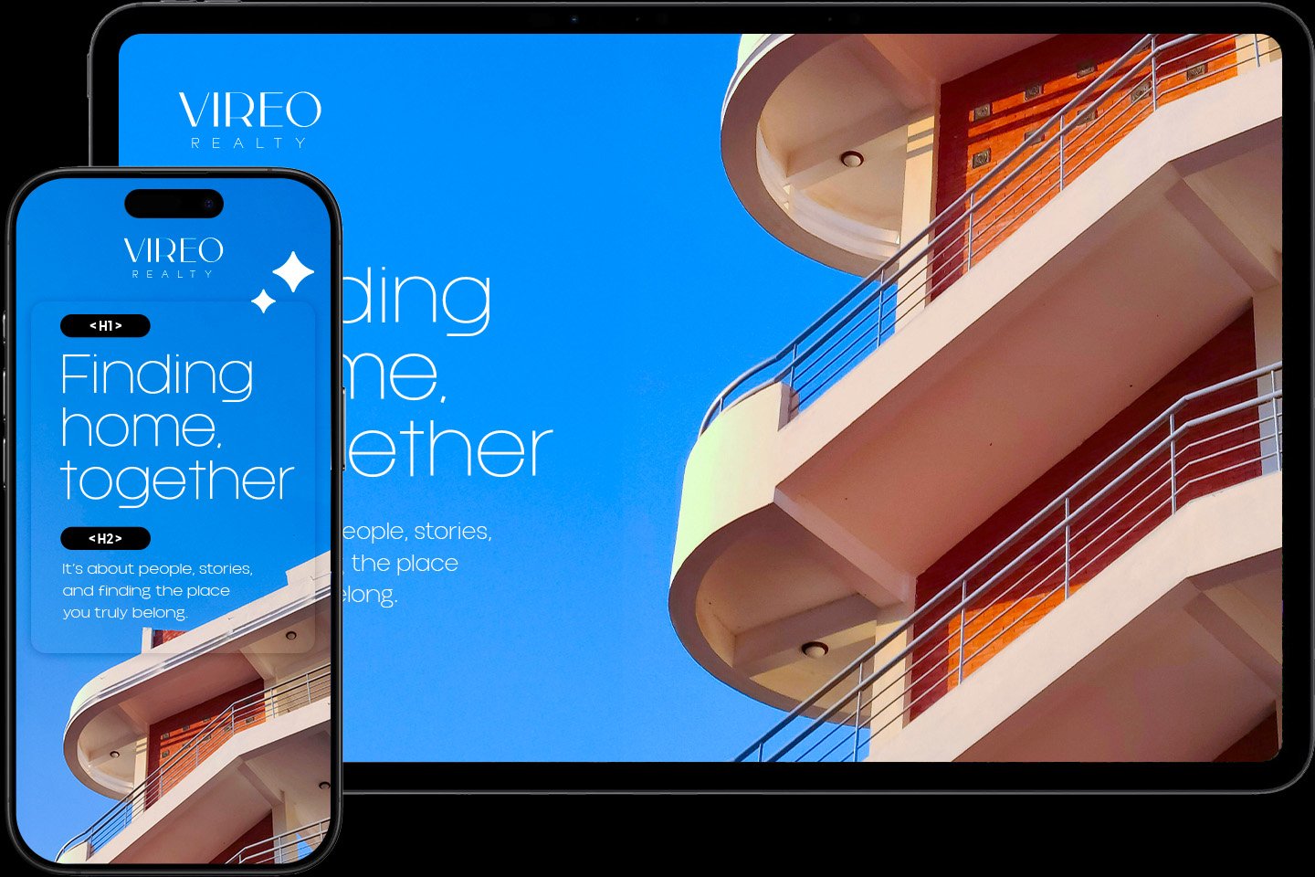 Image showcasing responsive design and SEO-ready structure of a real estate website.