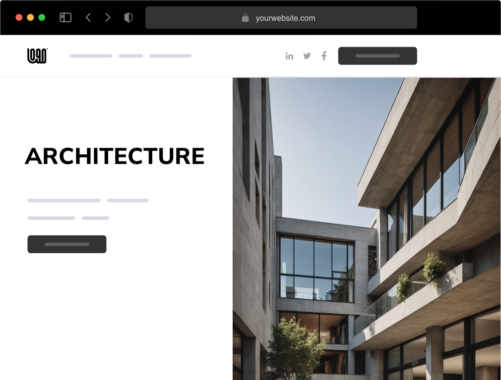 an architecture website example