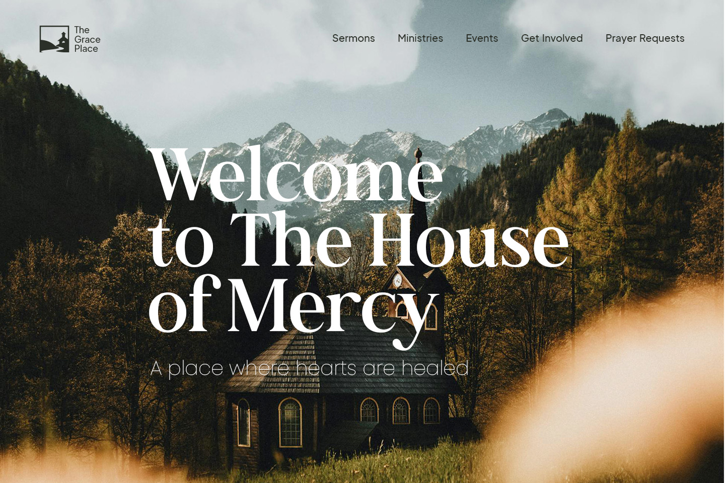 Church website example