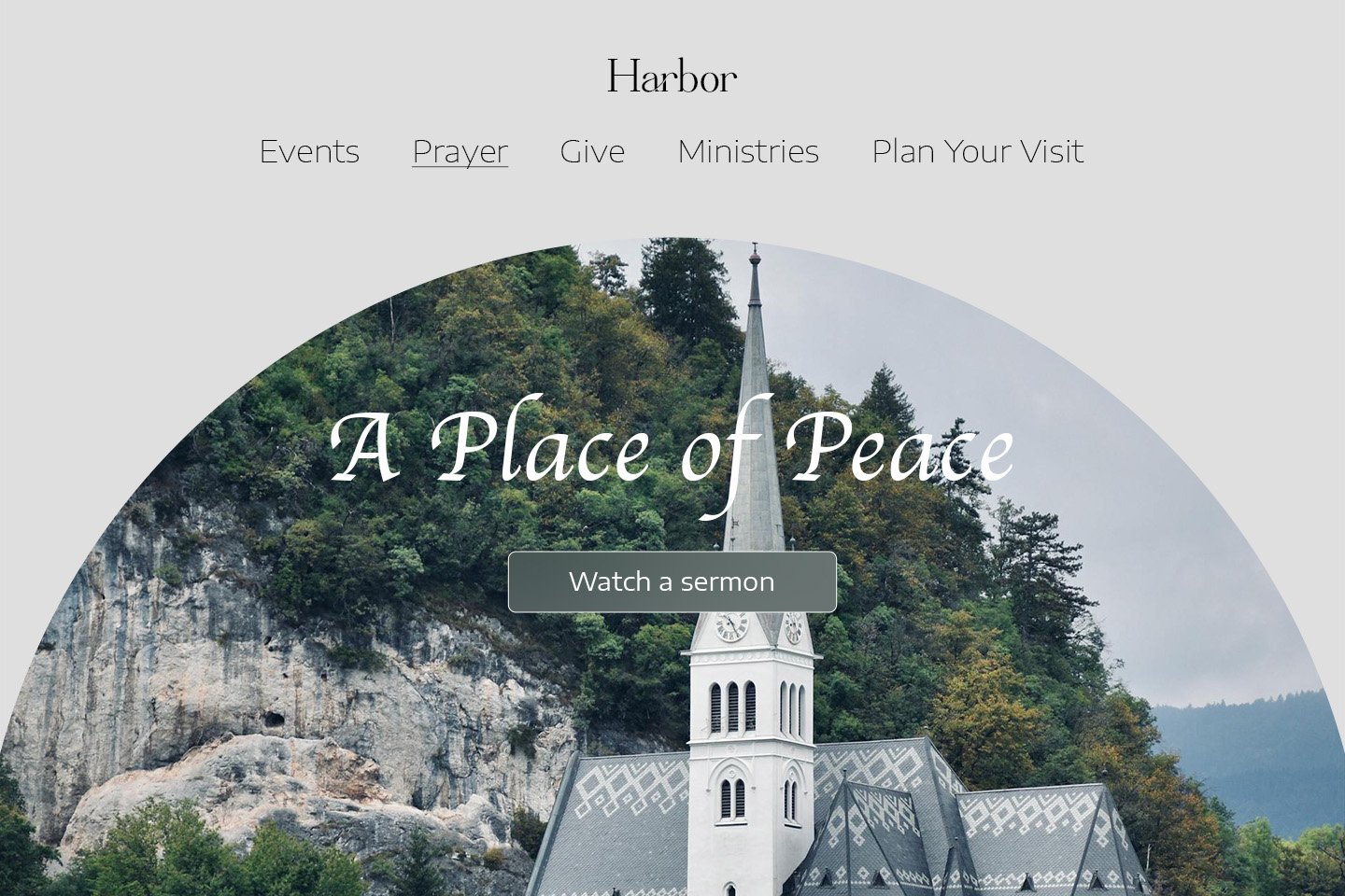 Church website example