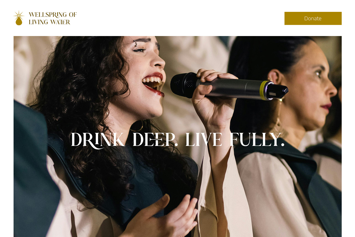 Church website example