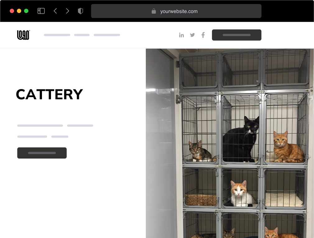 a cattery website example