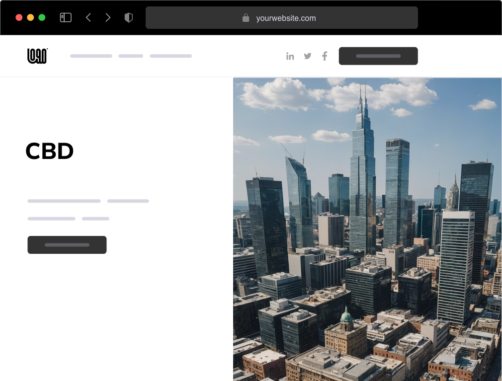 a CBD website example