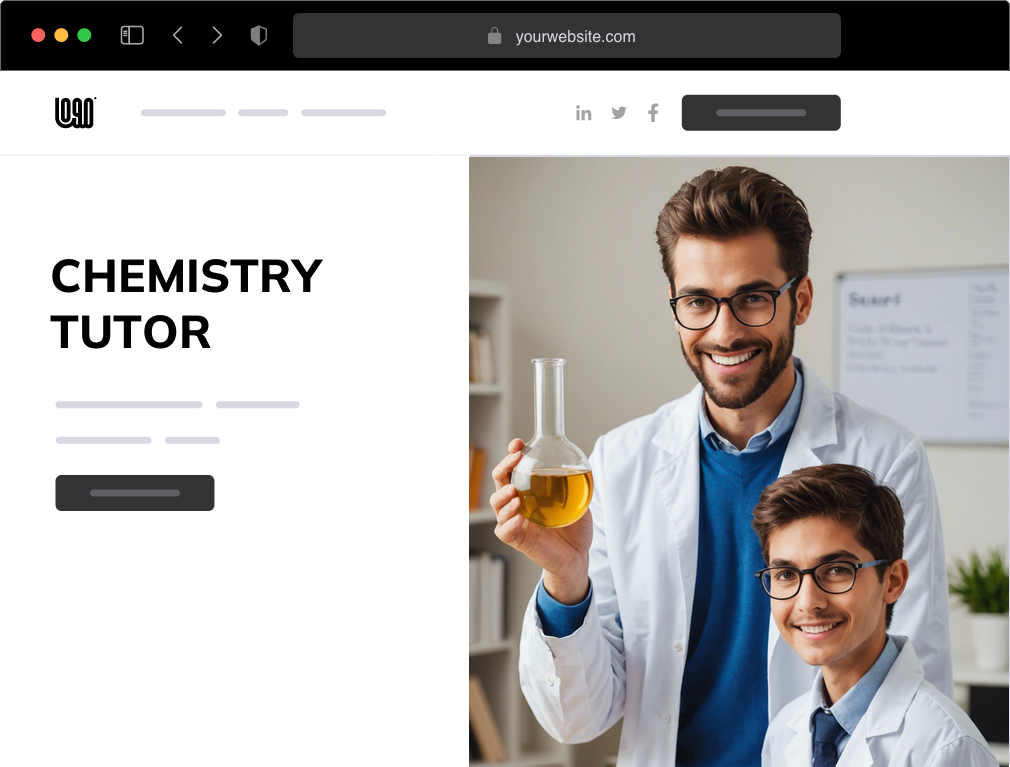 a chemistry tutor website example