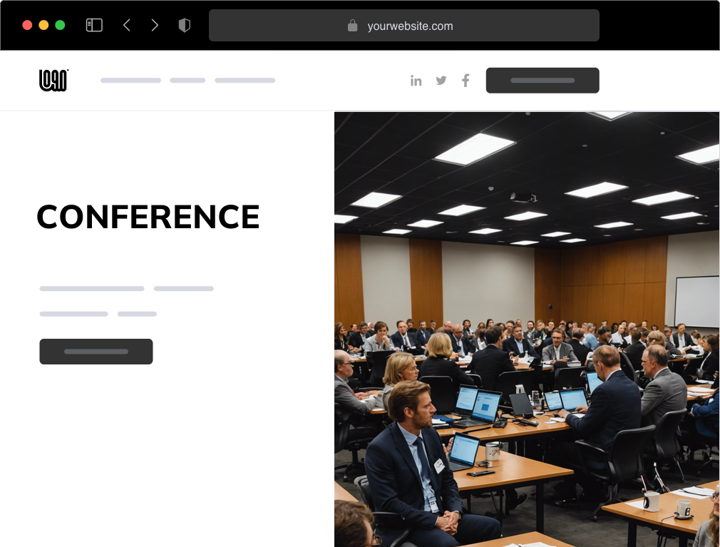 a conference website example