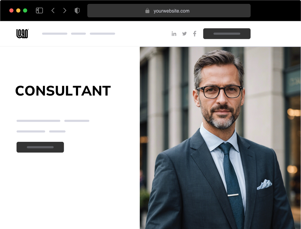 a consultant website example