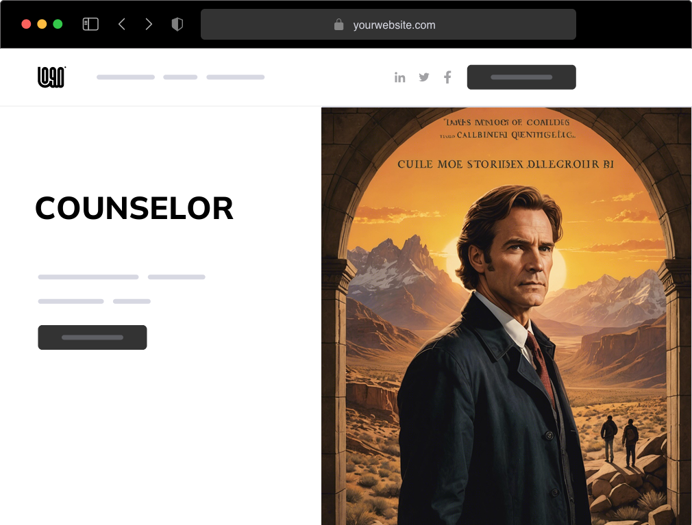 a counselor website example