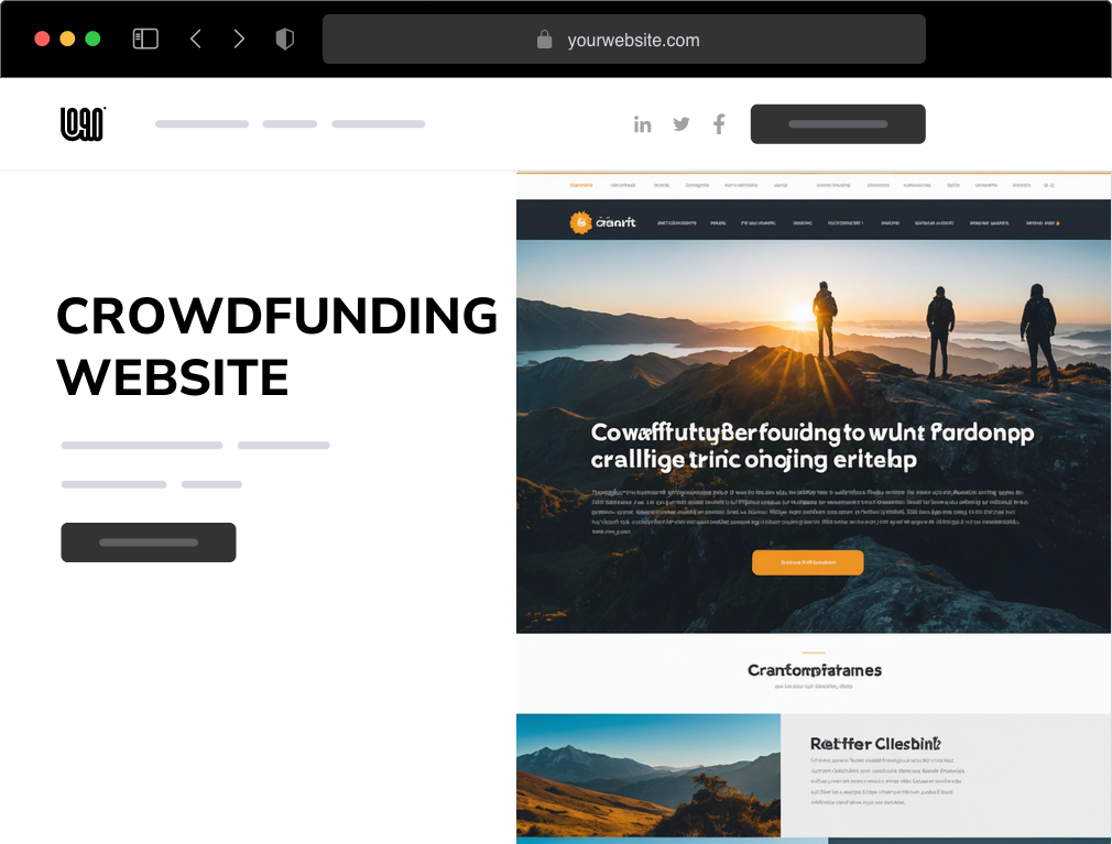 a crowdfunding website website example