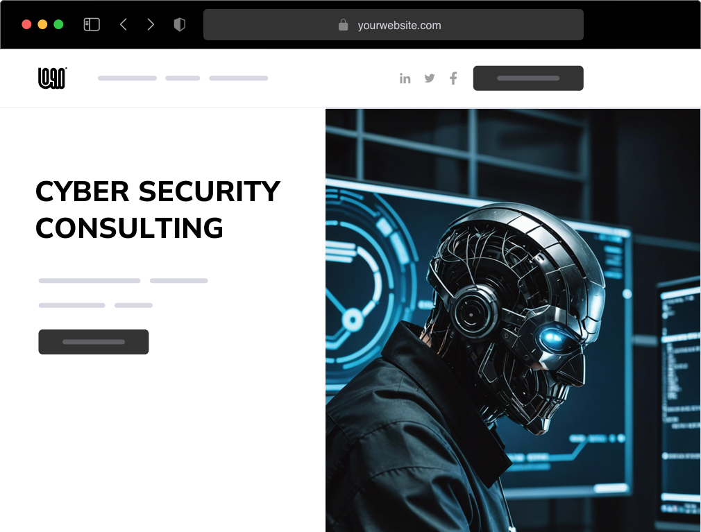 a cyber security consulting firm website example