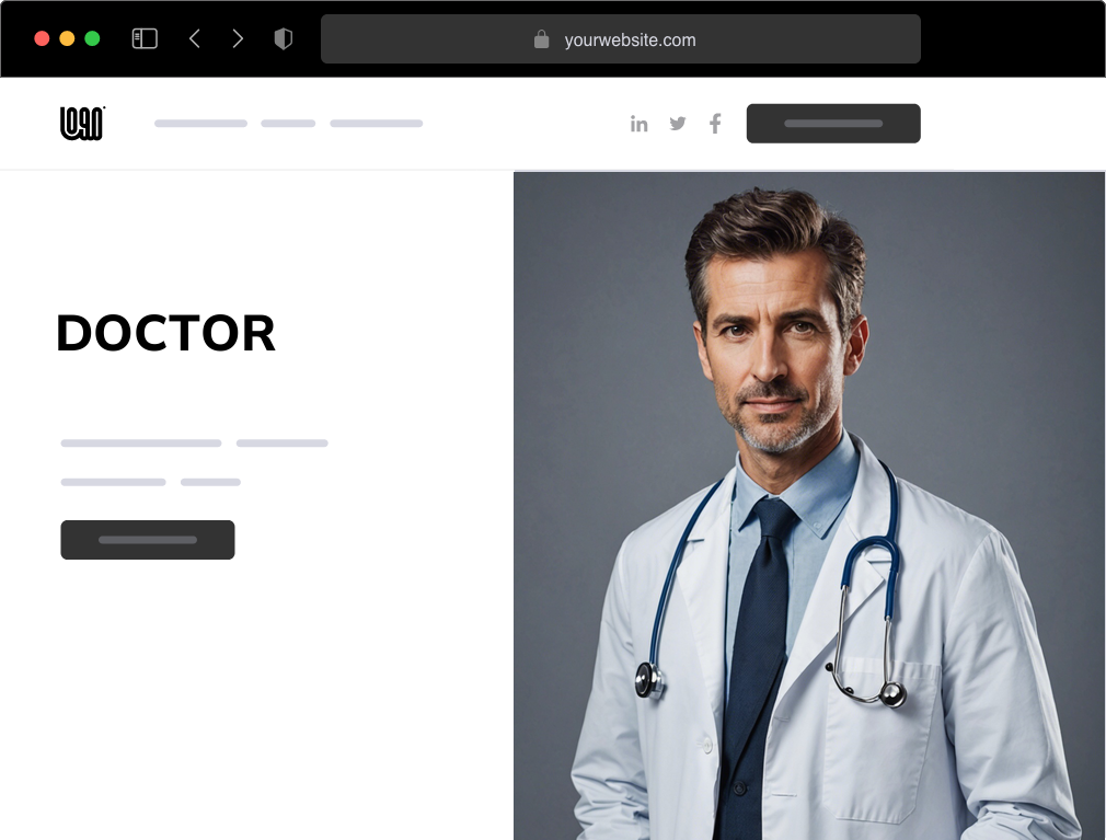 a doctor website example