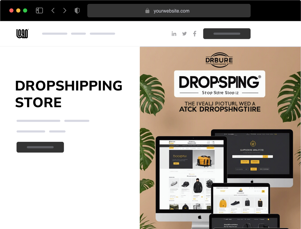 a dropshipping store website example