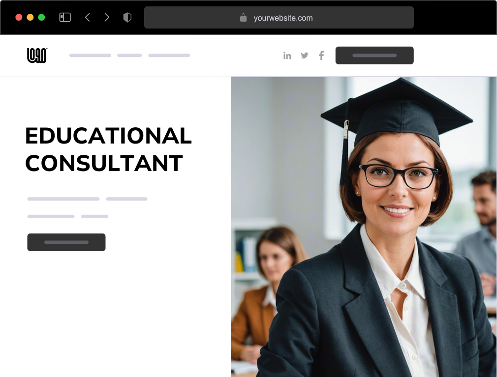 an educational consultant website example