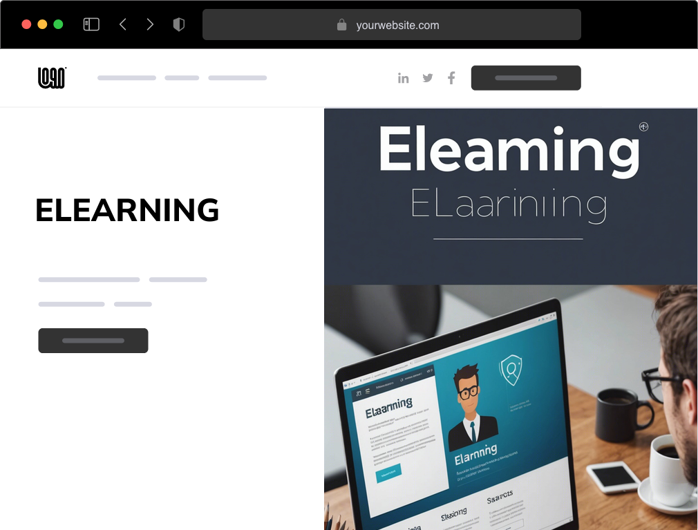 an elearning website example