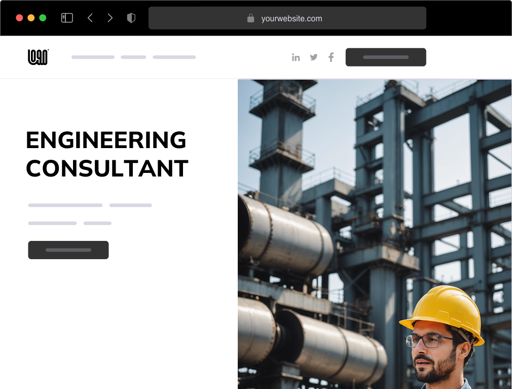 an engineering consultant website example