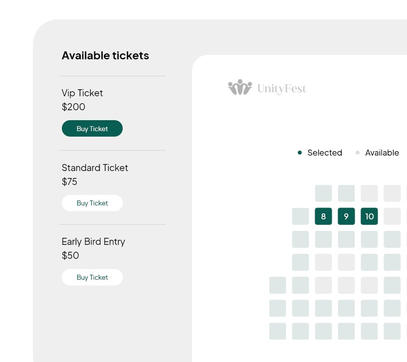Ticketing and RSVP integration.