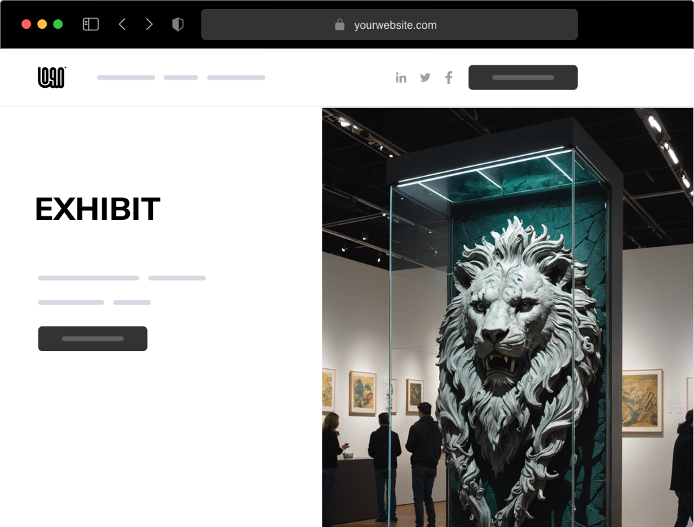 an exhibit website example