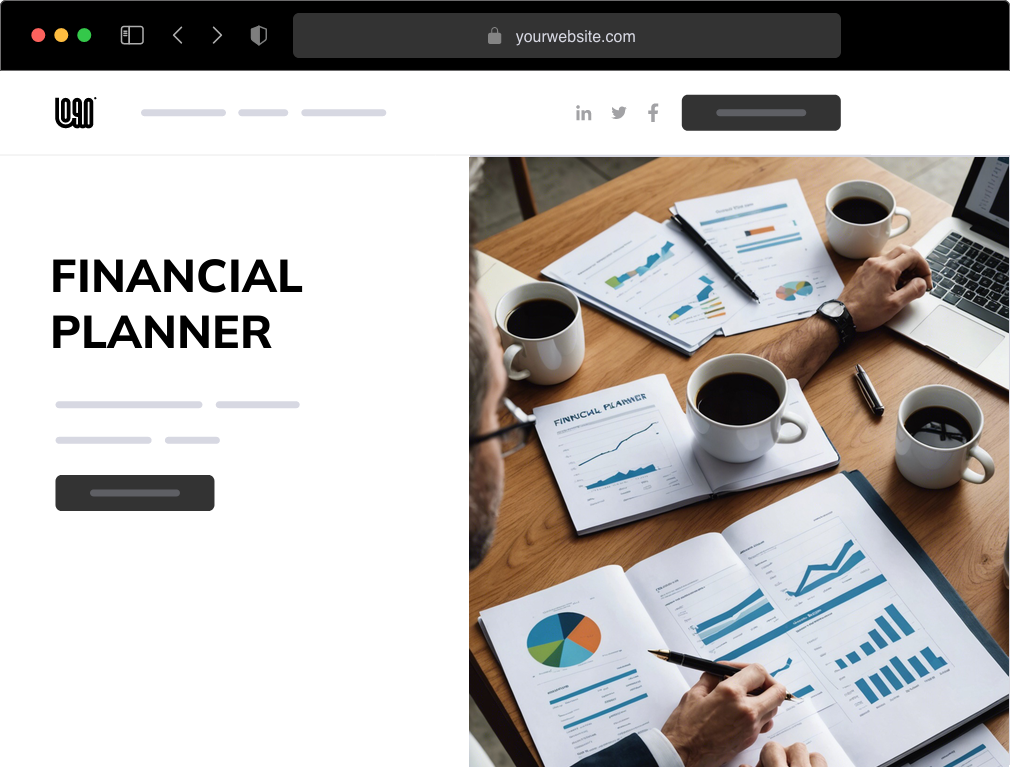 a financial planner website example