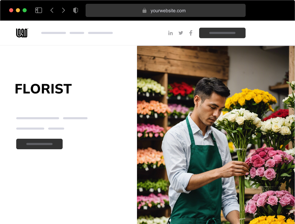 a florist website example