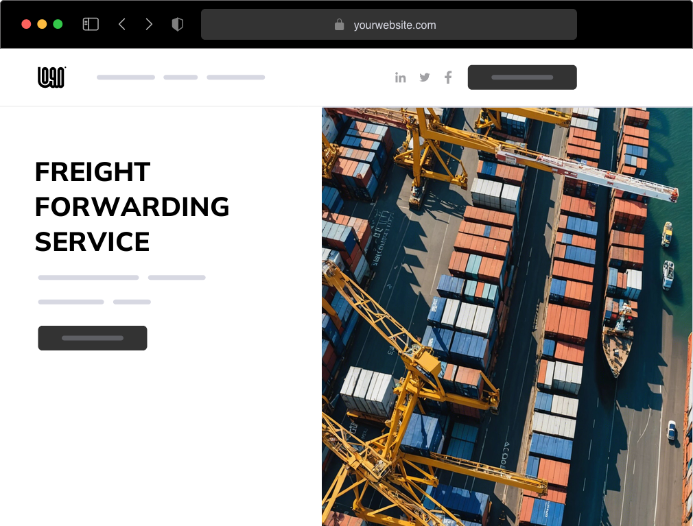 a freight forwarding service website example
