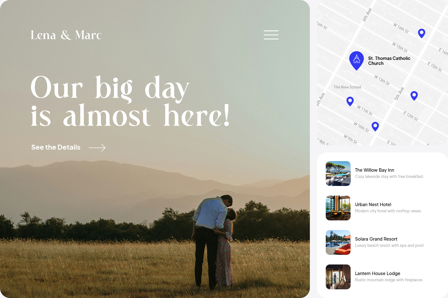 Interface of guest travel tools and integrations.