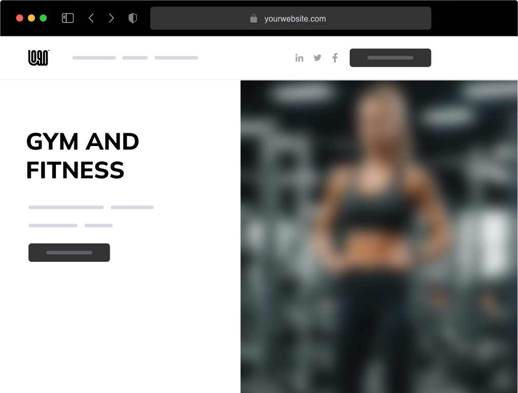 a gym and fitness website example