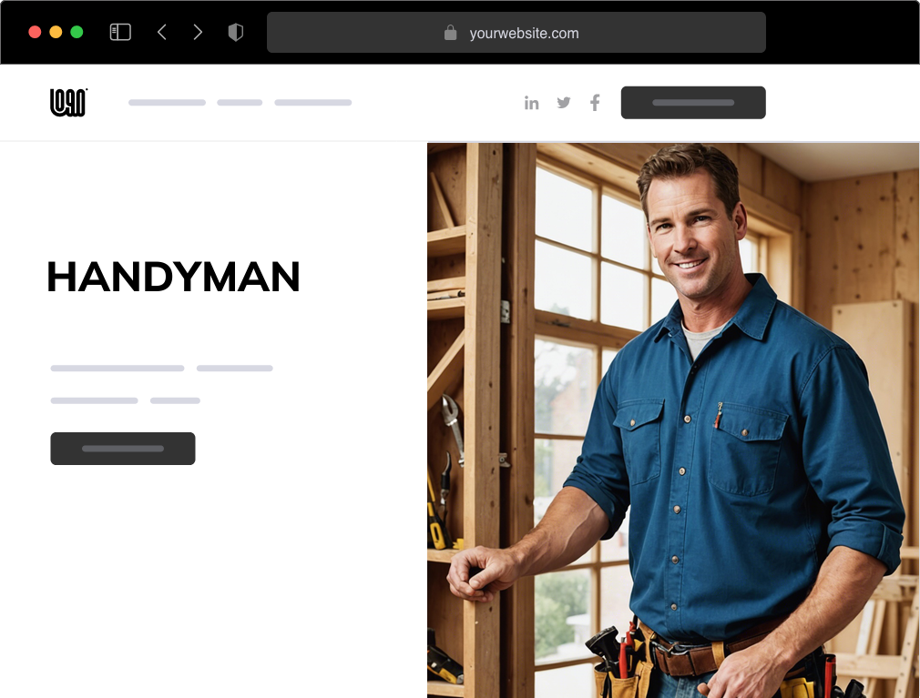 a handyman website example
