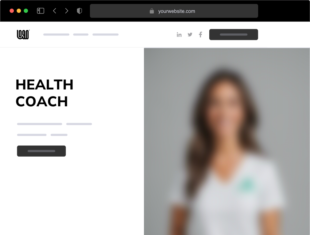 a health coach website example