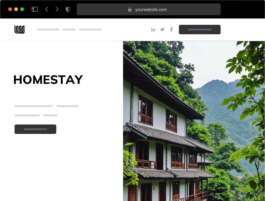 a homestay website example