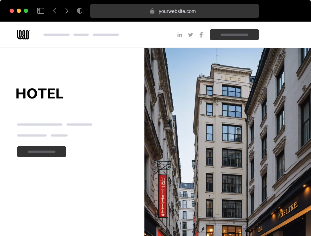 a hotel website example