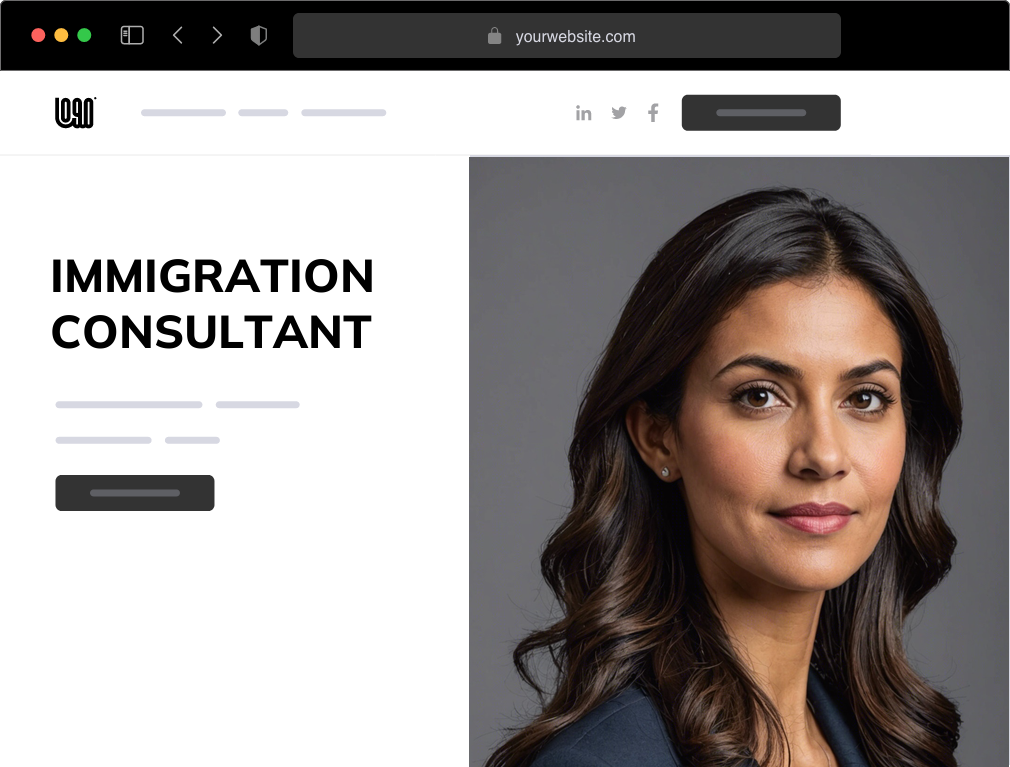 an immigration consultant website example