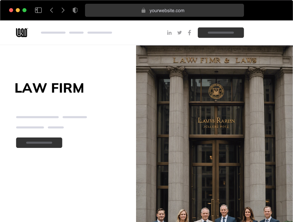 a law firm website example