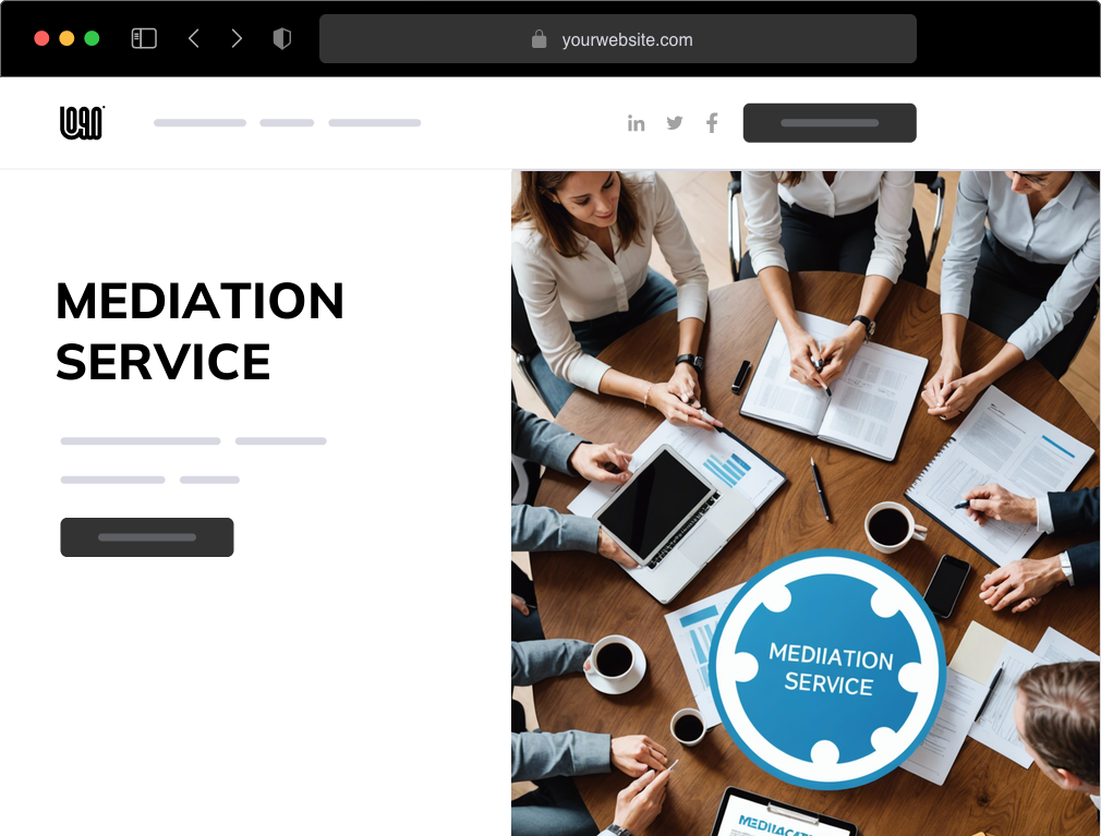 a mediation service website example